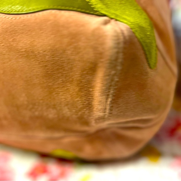 Coach Limited Edition Poppy Floral Appliqué Pink Leather Large Tote Bag - Picture 9 of 16